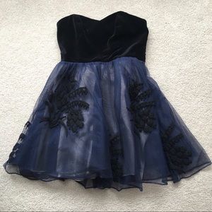 Floreat Anthropologie Blue Tulle Dress